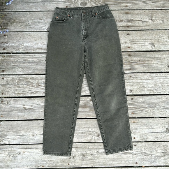 Vintage Levi’s  951 relaxed fit tapered jeans in olive green - Picture 1 of 11